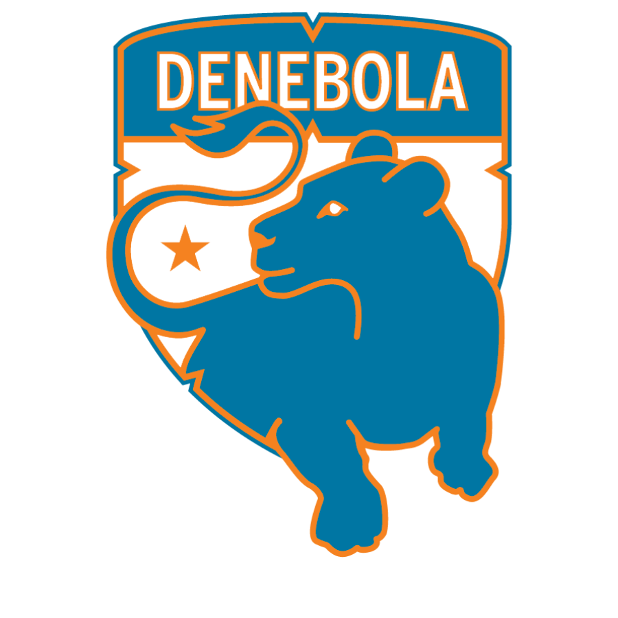 House Denebola shield featuring a light blue lion