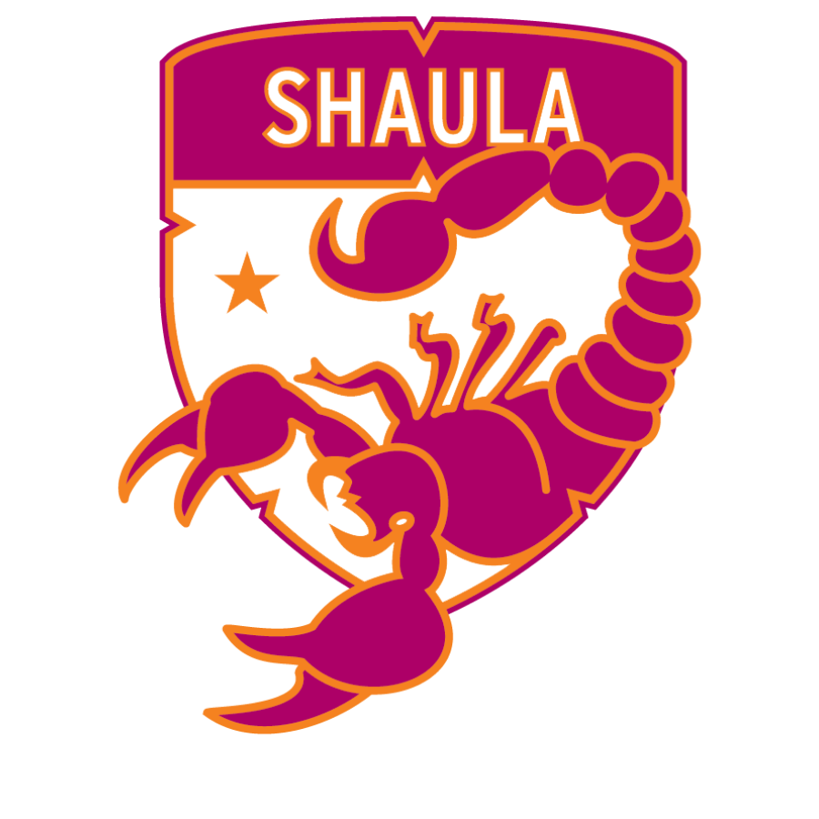 House Shaula shield featuring a magenta scorpion